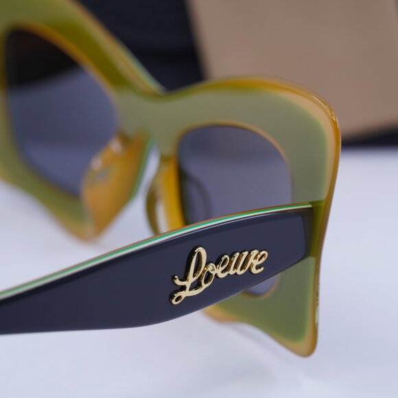 Loewe LW40140U 20A Cat Eye Sunglasses – Black/Orange/Grey - Picture 10 of 11